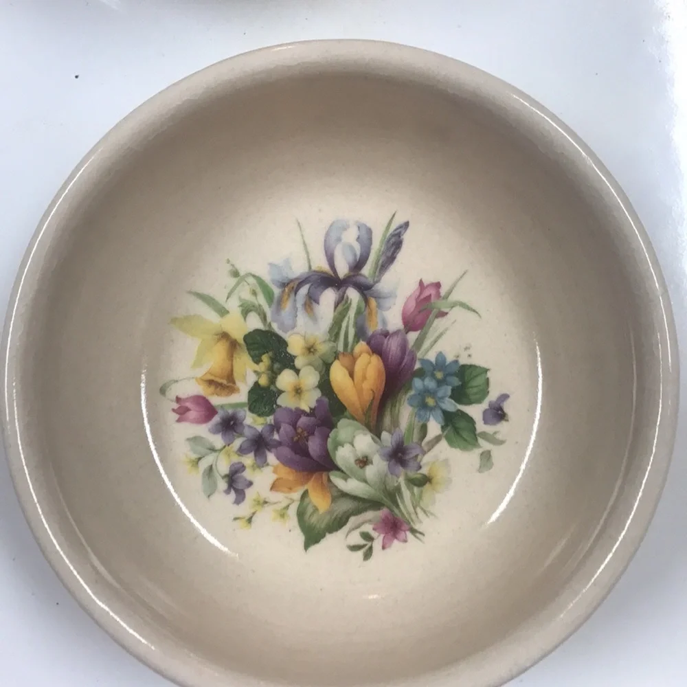 Bowls Pottery Vintage Shaker & Thangs Floral Pottery Bowls - Marshall, TX